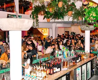 The Beverly Beach Garden, bar and grill restaurant, San Diego