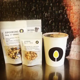 Spooning, smoothie juice bar, Beverly Hills