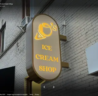 O's Ice Cream Shop, ice cream shop, Upland