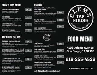 Clem's Tap House, beer bar, San Diego