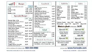 Harvey B's, burger restaurant, Dallas