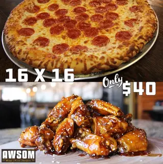 AWSOM Wings Pizza & Burgers, pizza restaurant, Montebello