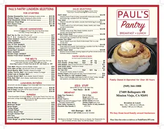 Paul's Pantry, diner, Mission Viejo