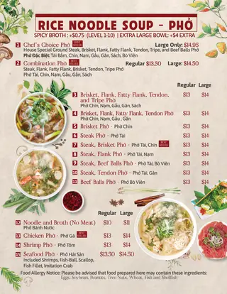 The Chef's Pho, vietnamese restaurant, Ontario
