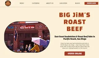 Big Jims Roast Beef, sandwich shop, San Diego