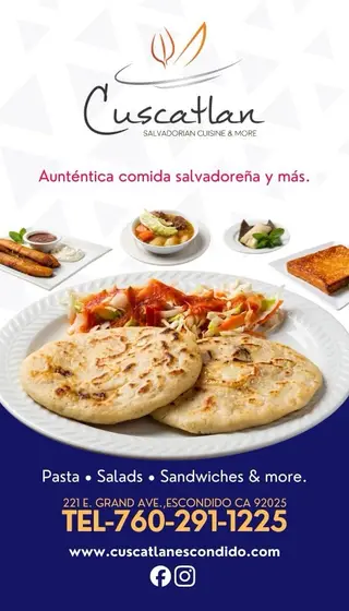 Cuscatlan Salvadorian Cuisine, salvadoran restaurant, Escondido