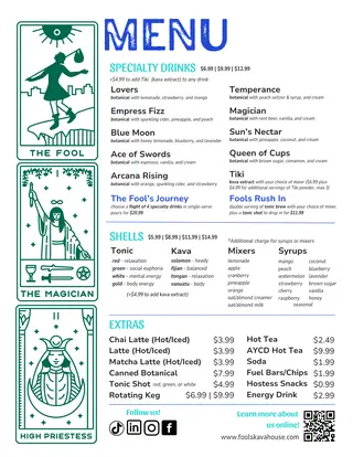 Fool's Kava House, coffee shop, Arlington